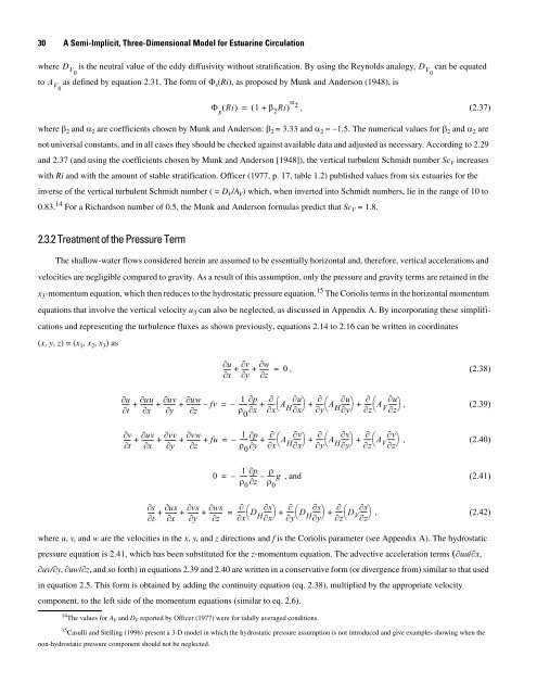 A Semi-Implicit, Three-Dimensional Model for Estuarine ... - USGS