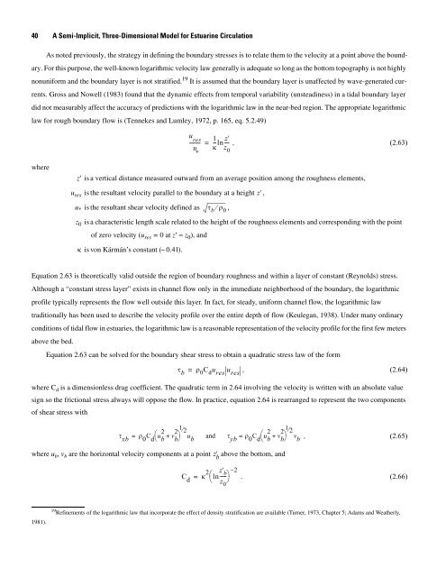 A Semi-Implicit, Three-Dimensional Model for Estuarine ... - USGS