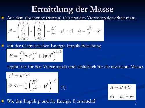 Spektroskopie leichter Mesonen - Institut für Experimentalphysik I