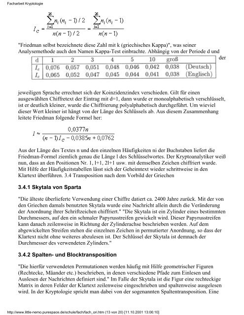 Facharbeit Kryptologie