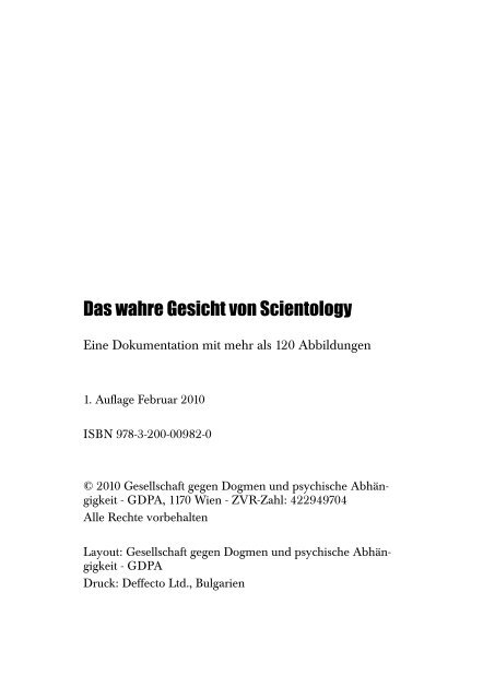 wahre Gesicht von Scientology - Wilfried Handl