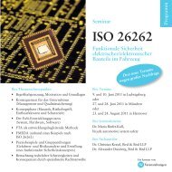 ISO 26262 - Ihr kompetenter Veranstalter für Kongresse, Tagungen ...