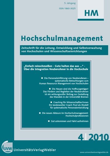 Heft 4 / 2010 - UniversitätsVerlagWebler