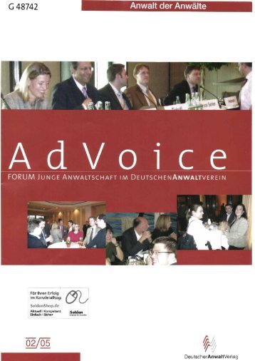 AdVoice 02/2005 - Forum Junge Anwaltschaft