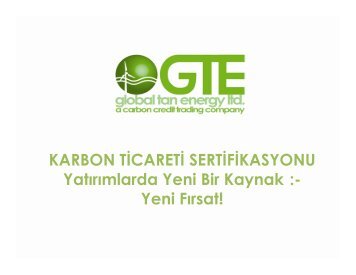 Karbon Ticareti Sertifikasyonu - GTE