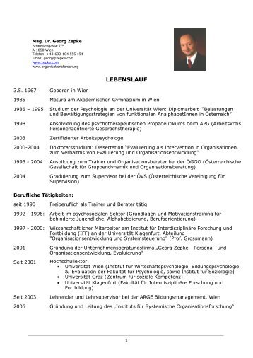 LEBENSLAUF - organisationsforschung.at