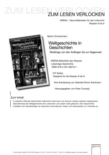 ZUM LESEN VERLOCKEN - ARENA Verlag