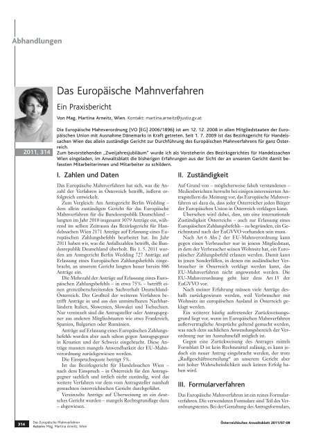 Anwaltsblatt 2011/0708 - Österreichischer Rechtsanwaltskammertag