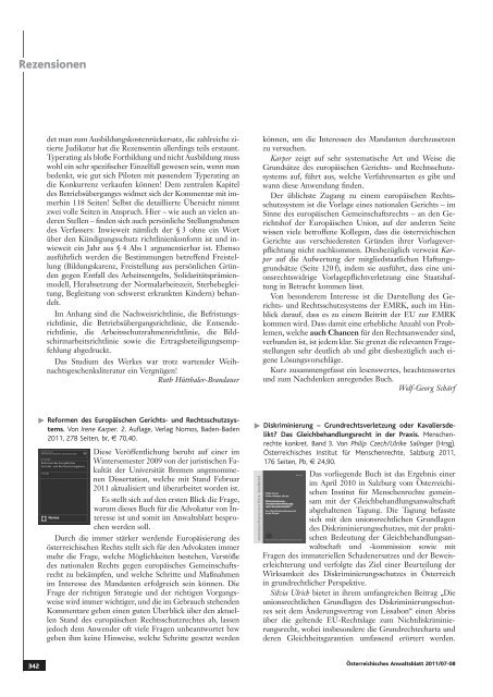 Anwaltsblatt 2011/0708 - Österreichischer Rechtsanwaltskammertag