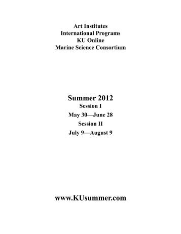 Summer 2012 www.KUsummer.com - Kutztown University