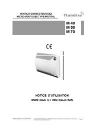 ventilo-convecteur gaz micro ventouse type mistral - Flandria