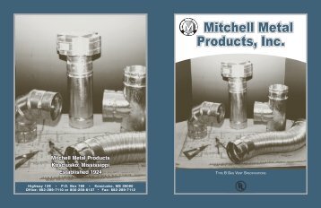 Specifications - Mitchell Metal Products
