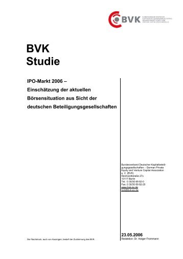 BVK_Studie_IPO-Markt 2006_230506.pdf - ww.bvk-mitglieder.d