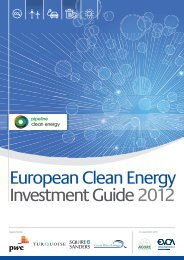 European Clean Energy Investment Guide 2012 - Pipeline