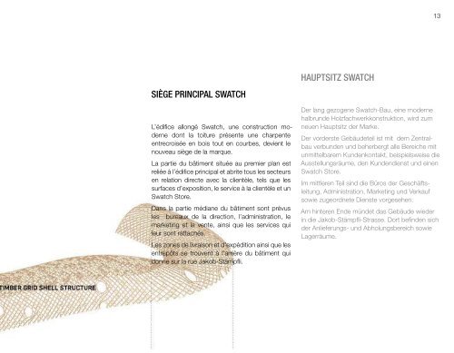 Document PDF: brochure en français et en allemand - Swatch Group