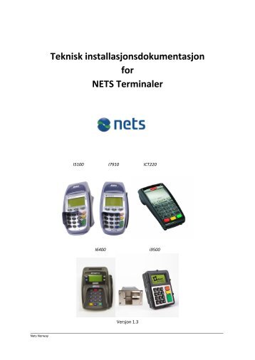 Teknisk installasjonsdokumentasjon for NETS Terminaler