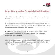 Her er ditt nye modem for Ventelo Mobilt Bredbånd