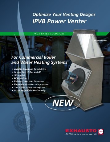 Optimize Your Venting Designs IPVB Power Venter - Enervex
