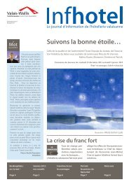 Suivons la bonne étoile… - Association hôtelière du Valais