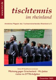 AUSSCHREIBUNGWEIHNACH TSTURNIER 2005 des TTC - TTVR