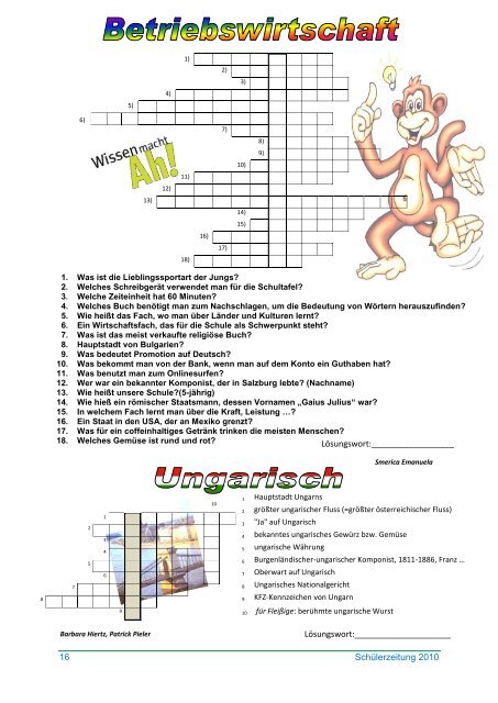 Schülerzeitung - HAK Oberwart