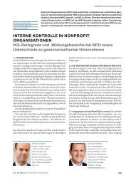 intErnE kontrollE in nonprofit- organisationEn - Hochschule Luzern