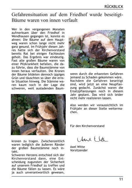 Gemeindebrief Dezember 2011 - Kirchenregion Schellerten