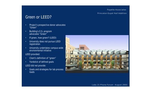 Labs21: Optimizing Laboratory Ventilation Design - Labs21 ...