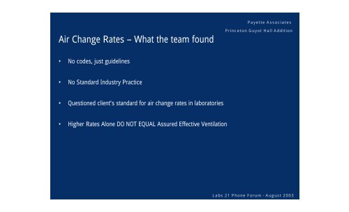 Labs21: Optimizing Laboratory Ventilation Design - Labs21 ...