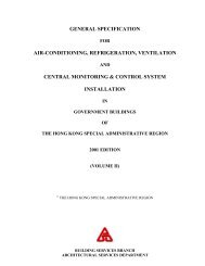 General Specification for Air-conditioning, Refrigeration, Ventilation