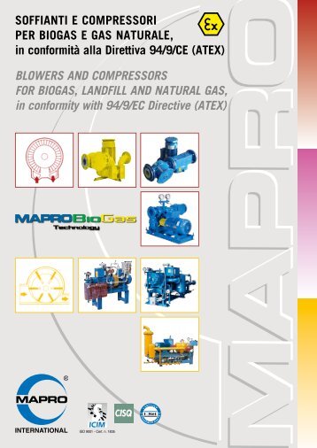 SOFFIANTI E COMPRESSORI PER BIOGAS E GAS ... - MAPRO