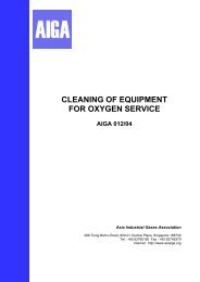 CLEANING OF EQUIPMENT FOR OXYGEN SERVICE - AIGA