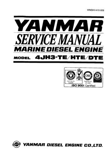 Yanmar Service Manual 4JH3 Series - Zanshin