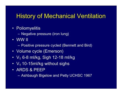 Mechanical Ventilation for Dummies