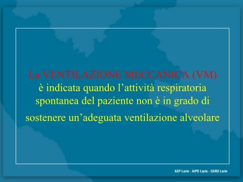 La Ventilazione Meccanica Domiciliare - Agenzia di Sanità Pubblica ...