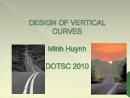 Design of Vertical Curves