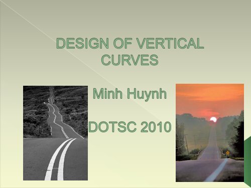 Design of Vertical Curves