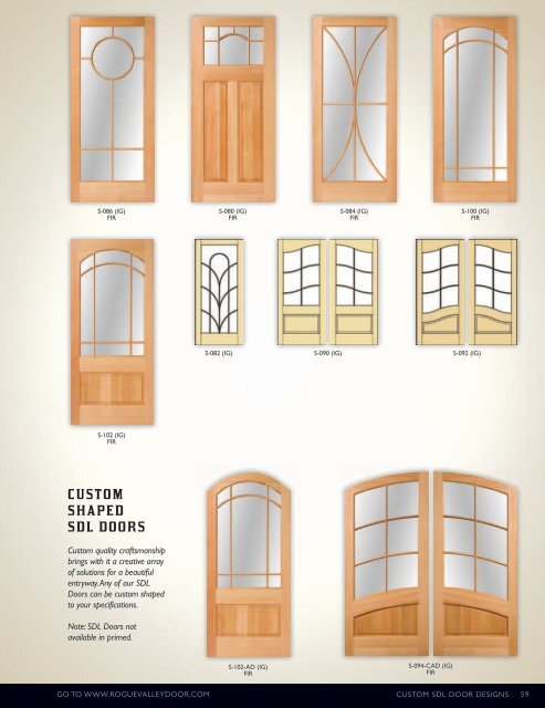 1 DESIGN YOUR OWN ROGUE VALLEY DOOR ONLINE