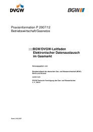 BGW/DVGW-Leitfaden Elektronischer Datenaustausch im Gasmarkt