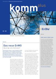 Komm plus, Ausgabe 3, Oktober 2005 - EnBW Regional AG