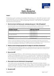 FAQ's zu Elektro-Brandschutz in Mehrfamilienhäusern