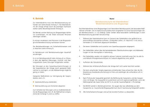 Sicherheitsregeln für Biogasanlagen - LSV