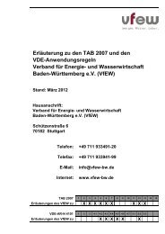 Erläuterung zu den TAB 2007 und den VDE ... - Albstadtwerke