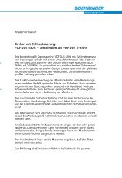 Drehen mit Zyklensteuerung: VDF DUS 630 ti ... - De Ridder BV