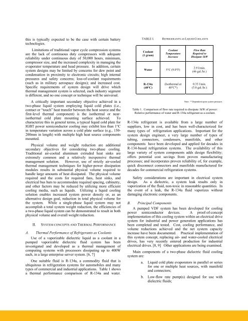 Vaporizable Dielectric Fluid Cooling of IGBT Power Semiconductors ...