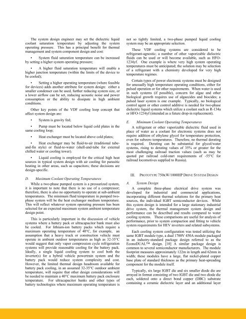 Vaporizable Dielectric Fluid Cooling of IGBT Power Semiconductors ...