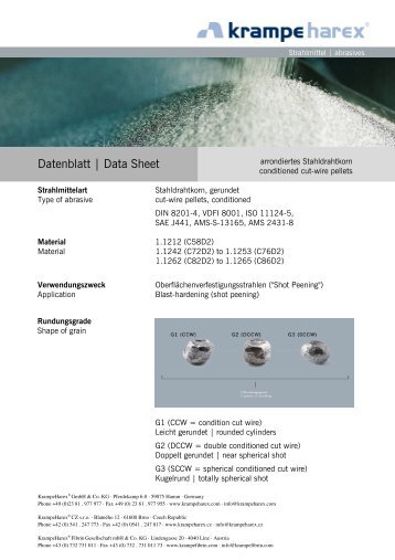 Drahtkorn arrondiert - KrampeHarex® GmbH & Co. KG