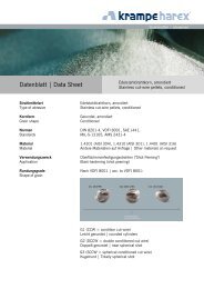 Edelstahldrahtkorn, arrondiert - KrampeHarex® GmbH & Co. KG