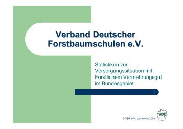 Verband Deutscher Forstbaumschulen e.V. - BFW