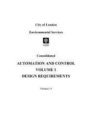 automation and control volume 1 design requirements - City of London